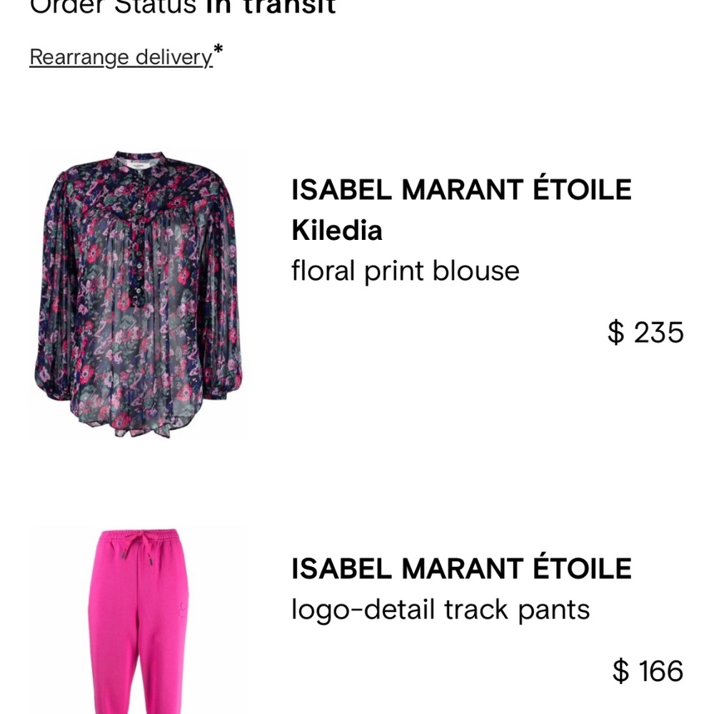 Isabel Marant navy floral blouse, beautiful. Never warn. Bought from Farfetch.